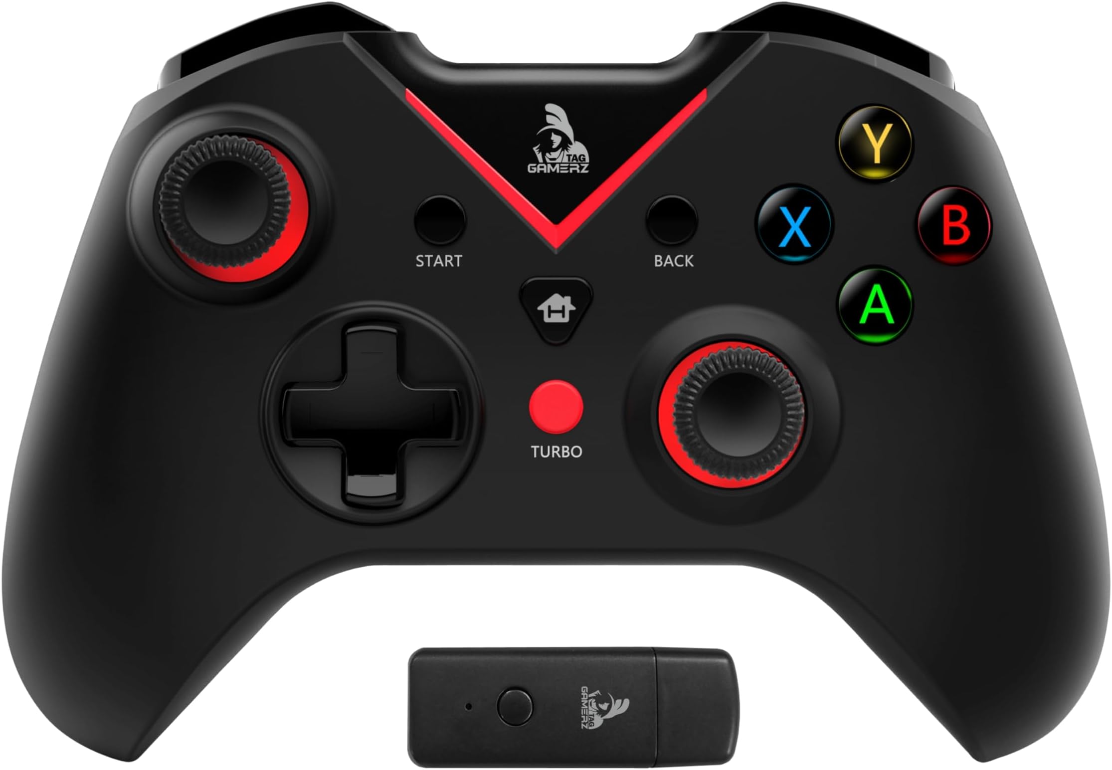 - TAG Gamerz GWL1000 Wireless Gamepad For PC/Android/PS3, Haptic Feedback, 8 Hour Non-Stop Gaming, Accurate Joystick, Controller With Ergonomic Design, Plug & Play Joypad, Windows 10/11