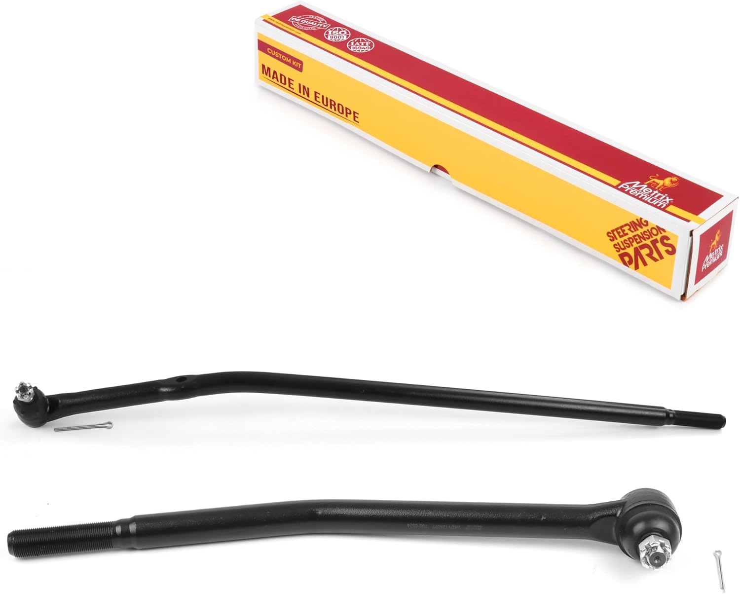 Metrix Premium Chassis Parts - Front Left & Right Inner Steering Drag Link Kit Fits 03-06 Ford E-150, 03-05 E-150 Club, 99-03 Econoline (Mexico), 92-02 E-150 Econoline, DS1286, DS1288, Made in Europe