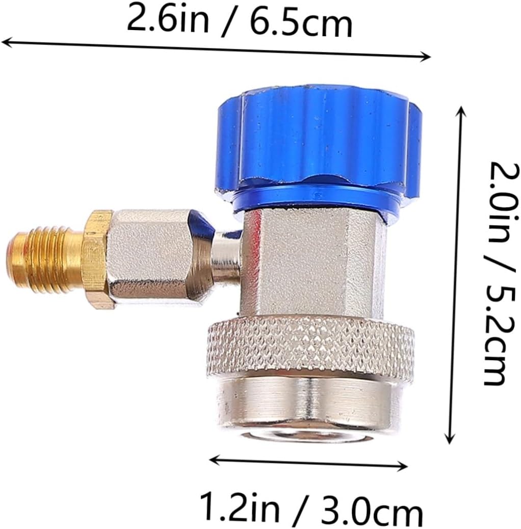 Mobestech Multi-Function Refrigerant Kit Valved Core Tools Tank Adapter Fittings for Easy Installation