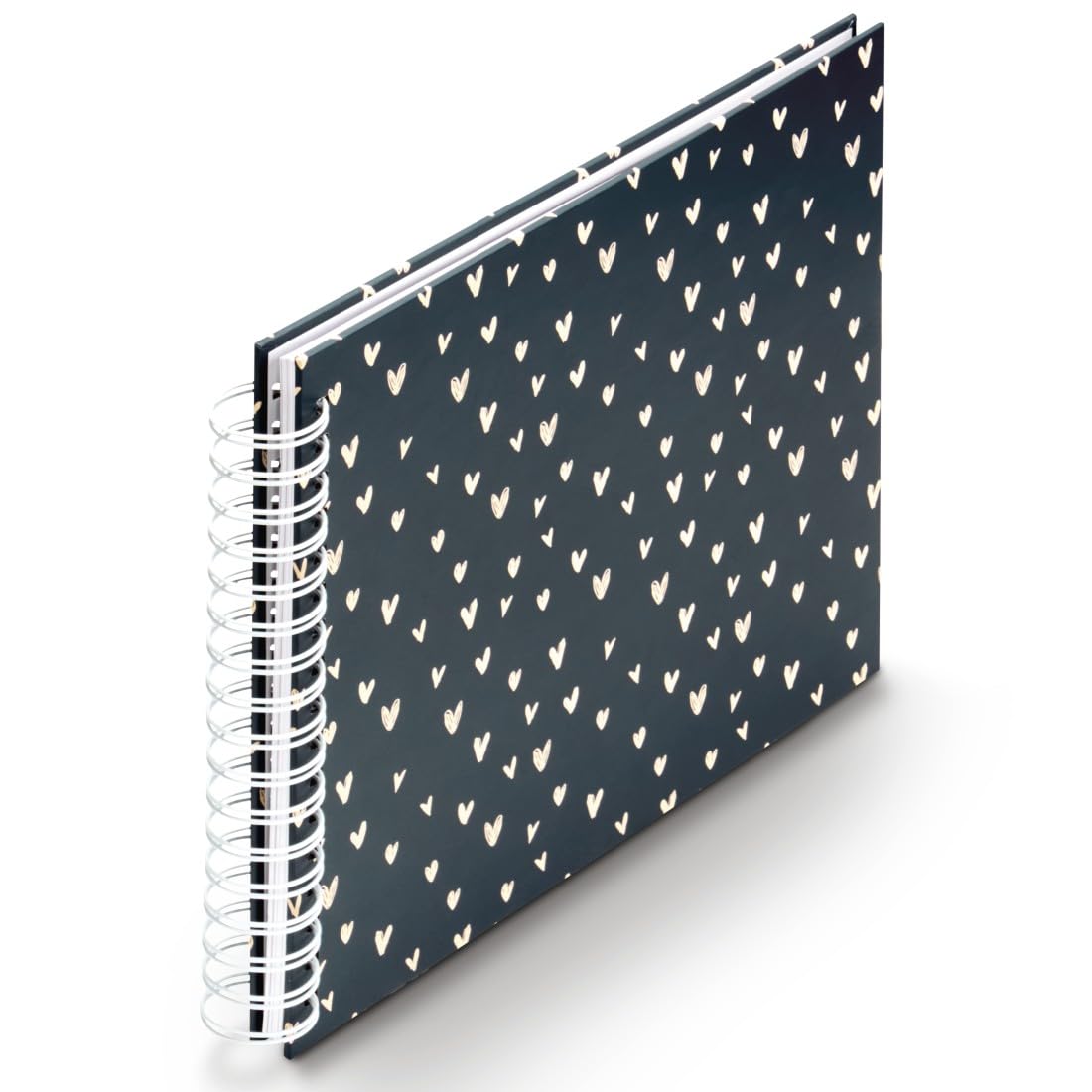 Hama Lovely Spiral Bound Album, 28 x 24 cm, 50 White Pages, Blue