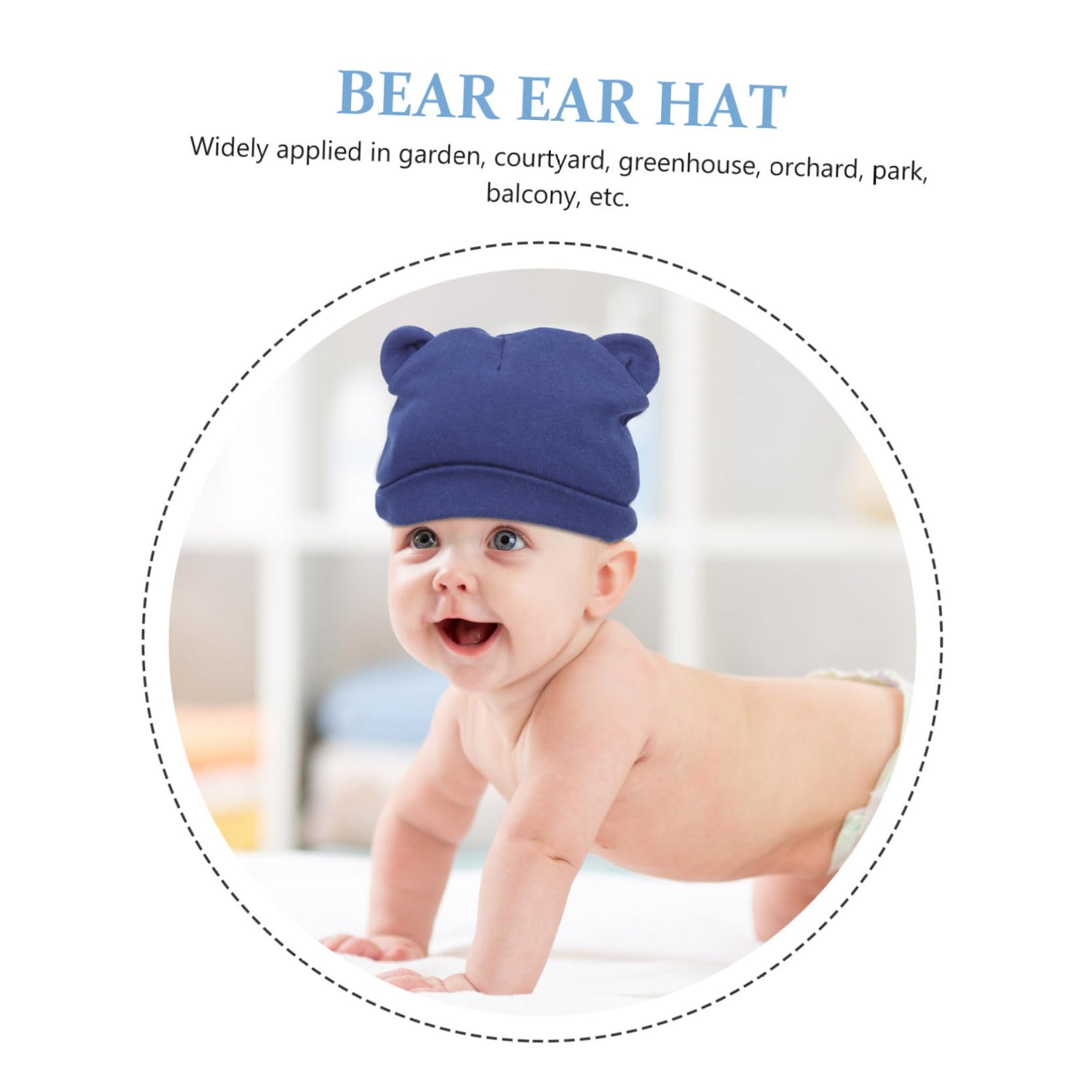 FOMIYES Cappello con Orecchie D'orso Cappelli per Berretto da Neonato Cappello da Bambina Ragazzo Cuffie da Doccia per Cappellini Appena Nati Cotone