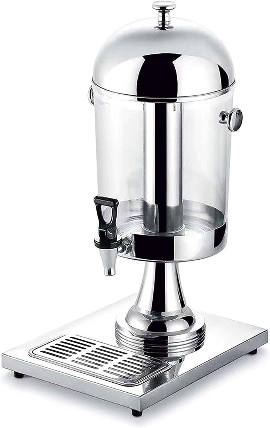 JYBNBBE Commercial Cold Drink Machine, Convenience Juice Drinks Dispenser, Juice Container, 8/16/24L Drink Dispenser, for Parties Weddings Buffet Catering (Silver 8L)