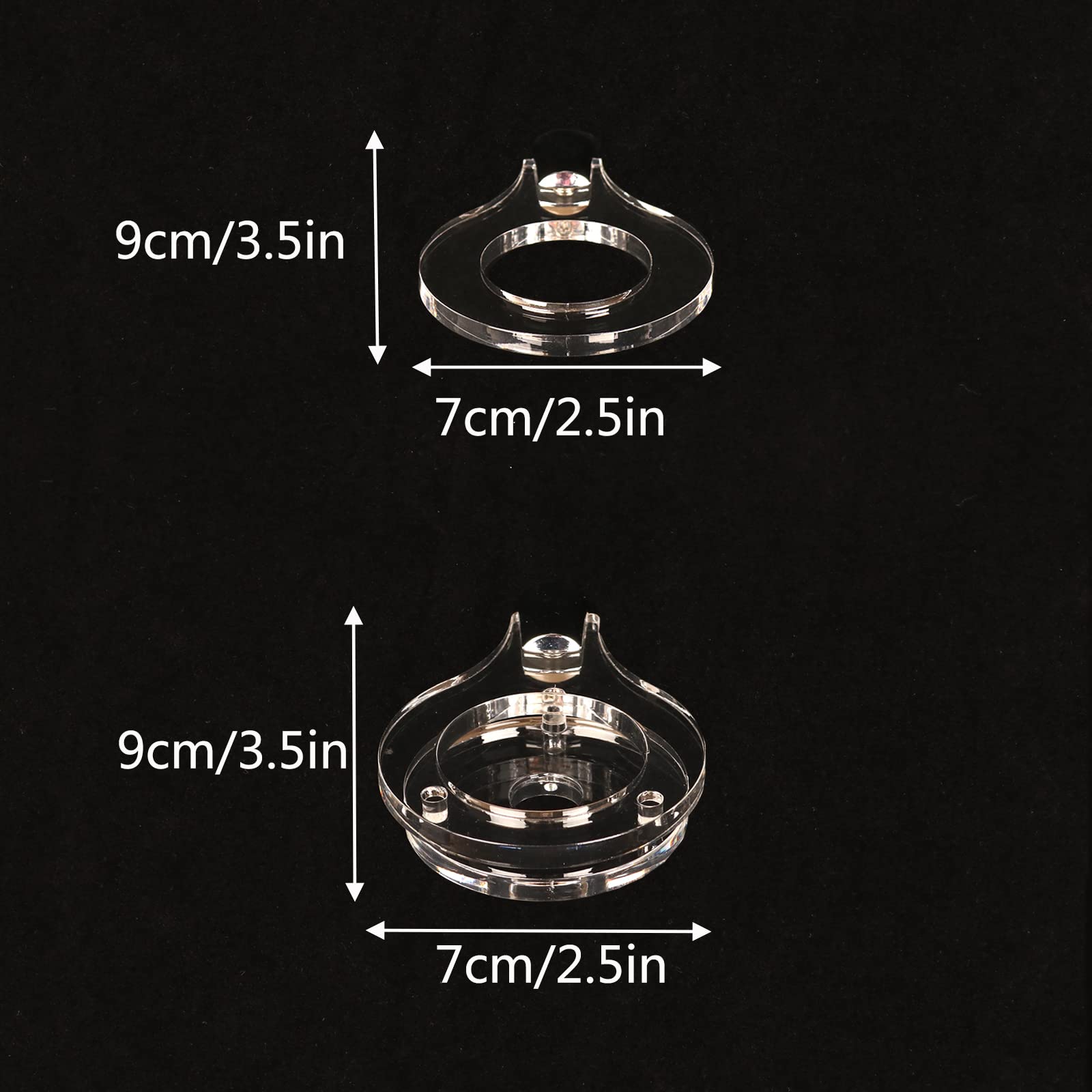 WANLIAN Wall - mounted lightsaber stand for vertical display on walls (transparent, 1 hole)