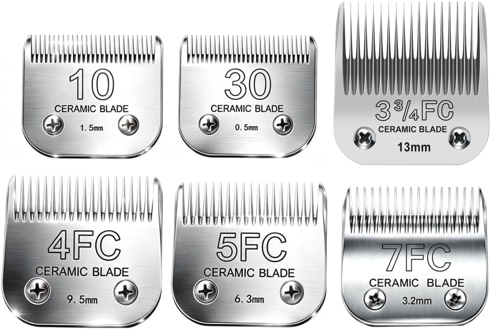 10#/30#/3FC/4FC/5FC/7FC Pet Grooming Clipper Blades for Wahl Andis Oster