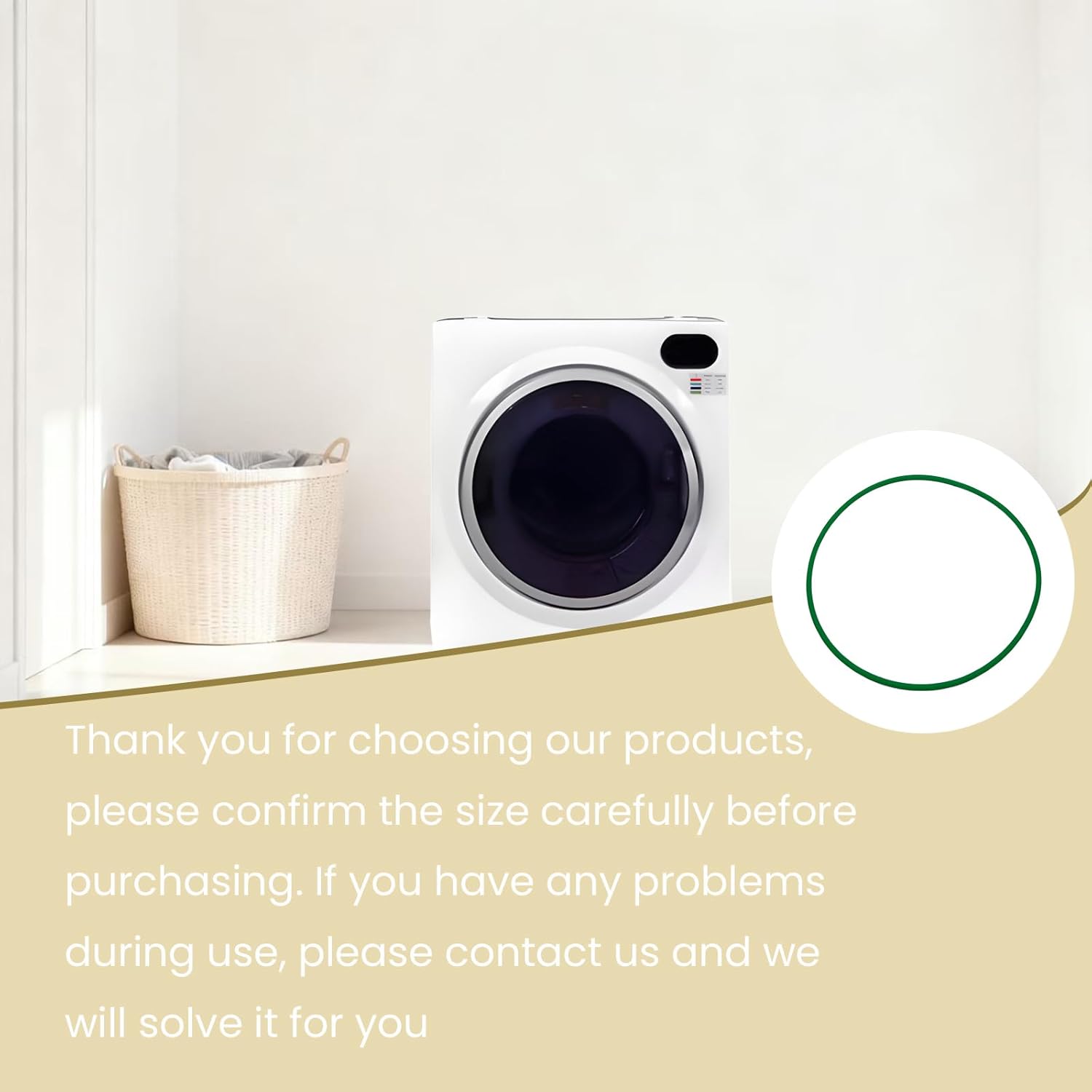 ED848/ED852 Dryer Fan Belt,Seamless compact portable Dryer blower fan belt compatible with Equator ED848 Dryer fan belt(2.6 Cu.Ft 1400W),Equator ED852 Dryer fan belt(3.5 Cu.Ft 1500W)