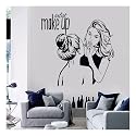 GADGETS WRAP Vinyl Wall Applique Makeup Artist Stickers - Beauty Salon Decoration Mural - Detachable Shop Poster Decal for Wall Decoration