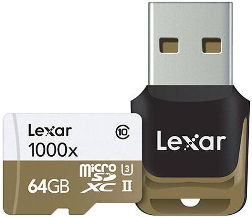 Lexar Professional 1000x 64GB microSDXC UHS-II Card (LSDMI64GCBNA1000A)