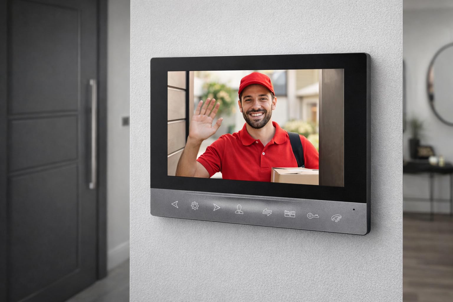 Videoportero Unifamiliar Video Portero Automatico WiFi con Apertura de Puerta Full HD 1080p - App Tuya Smart Cámara Exterior IP65 - Ángulo 144° Lector RFID (10, Pulgadas)