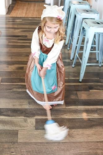 Miniatura 7 de Little Adventures Vestido de princesa para el día de Cenicienta, para niñas, XL (edad 7-9), lavable a máquina, vestido de fiesta y juego de