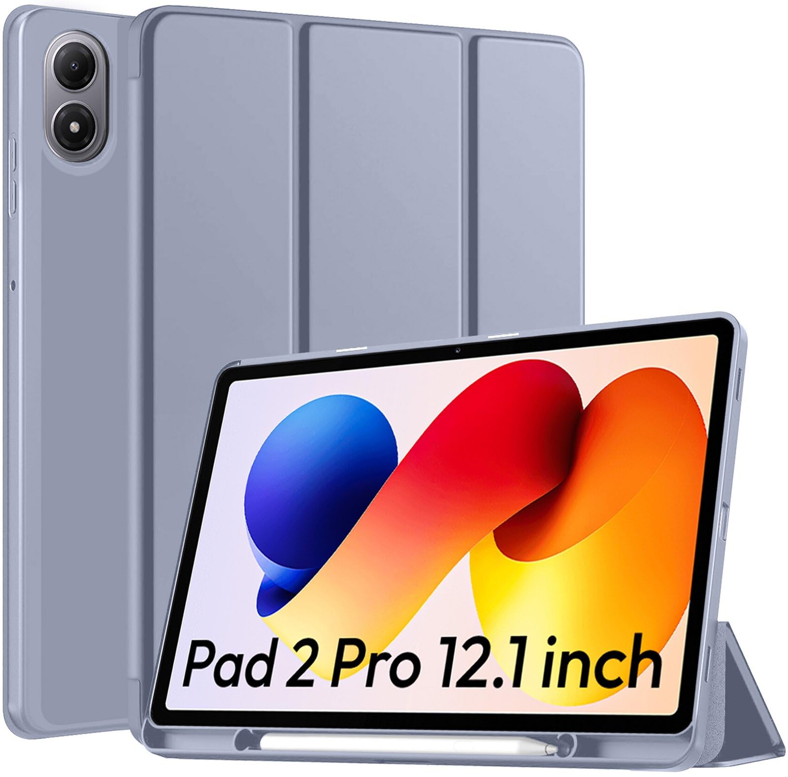 Robustrion Cover for Redmi Pad 2 Pro 12.1 inch Cover Case with Pencil Holder, Trifold Cover Case for Redmi Pad 2 Pro 5G Tablet Cover [Auto Sleep Wake Support] - Black — Amazon image 12
