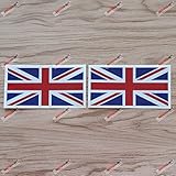 2X Reflective 4'' UK British Flag Union Jack Decal Sticker Car Vinyl