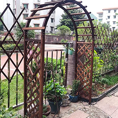Drewniany łuk różany, odporna na warunki atmosferyczne, pergola ogrodowa, kratka do roślin pnących, altana zewnętrzna, dekoracyjny łuk na wesela i podwórka