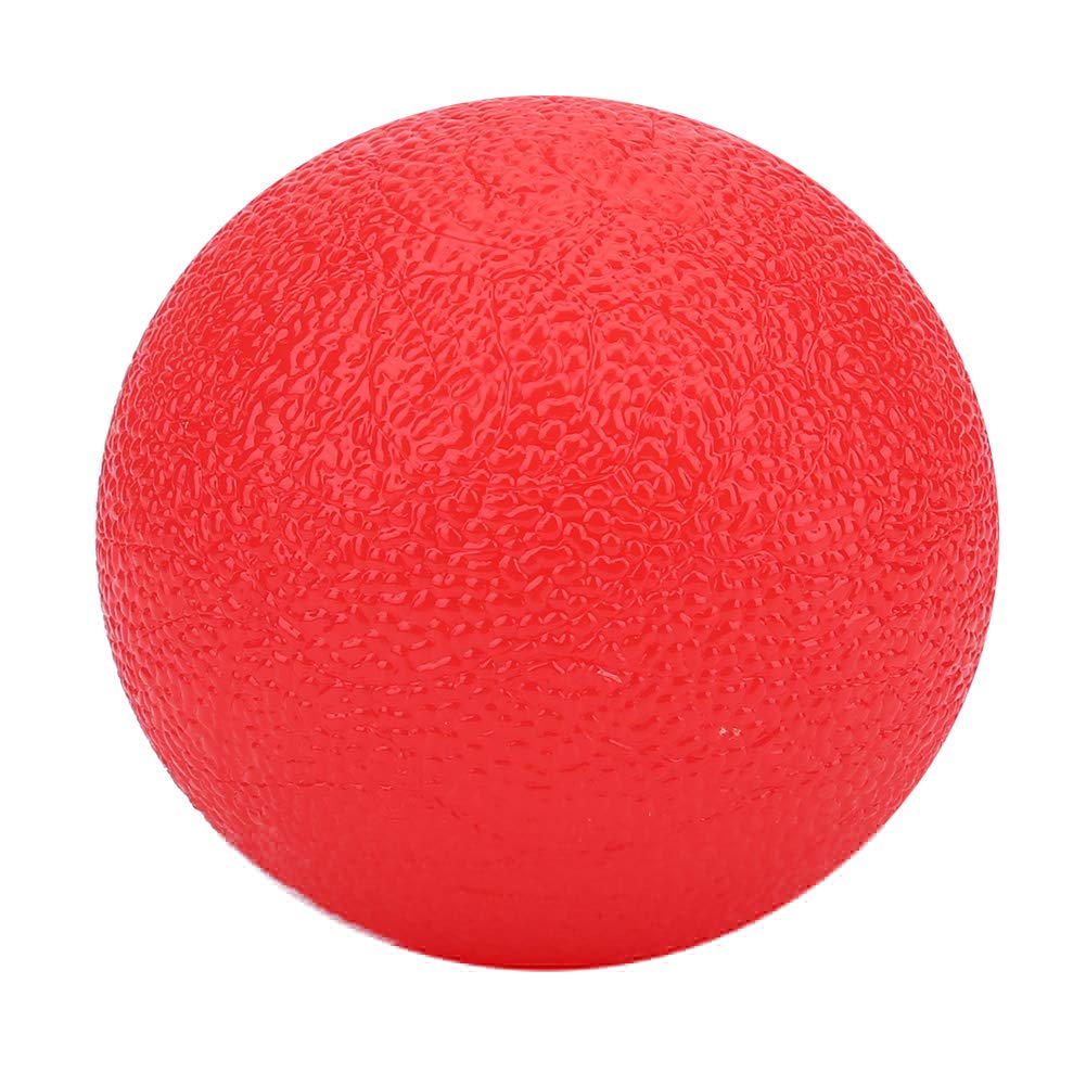 Silicone Hand Squeeze Stress Balls Hand Therapy Exercise Balls Massage Therapy Grip Ball for Stress Relief (Red)