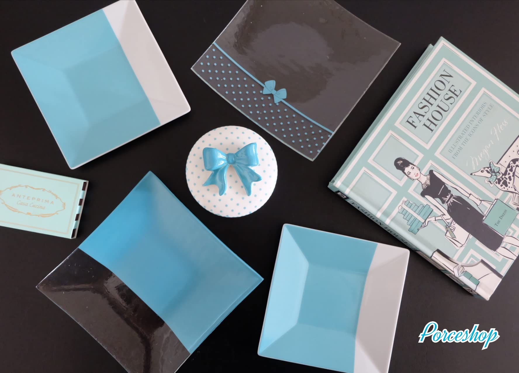 Amazon.co.jp: ポーセラーツ 転写紙【ガラス用】ブルークレールドット