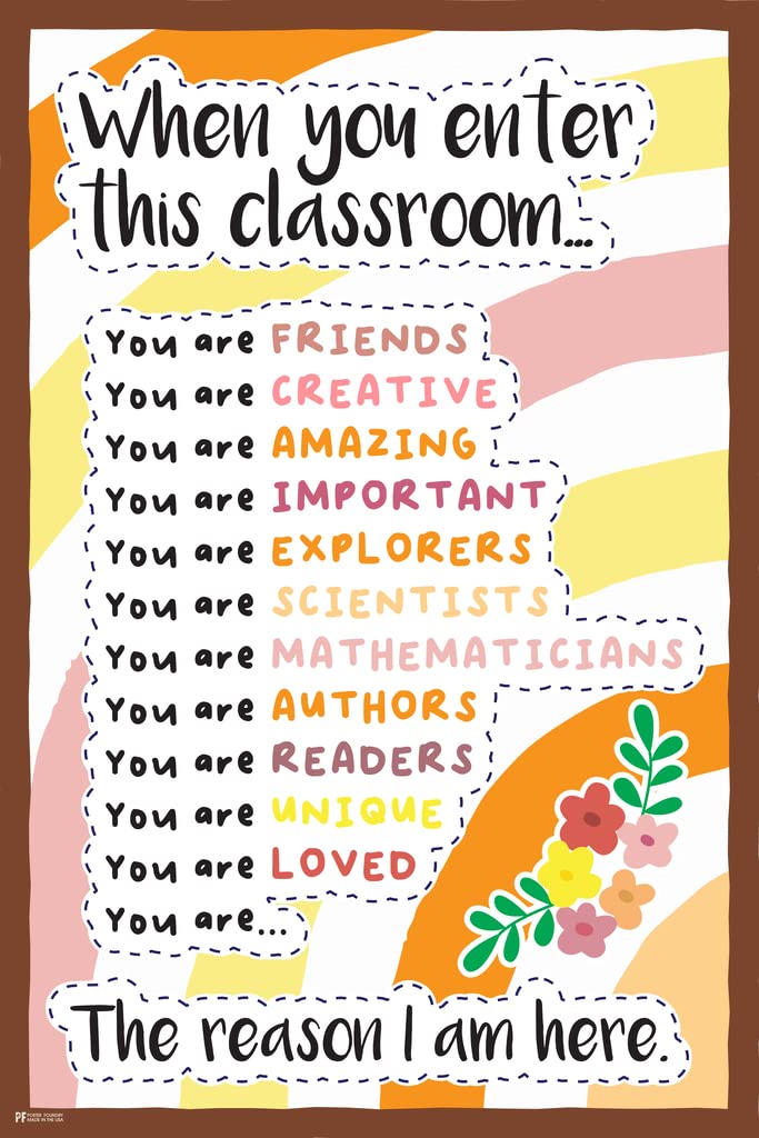 When You Enter This Classroom Educational Rules Styles Classroom Decoration Cool Wall Art Print Poster 12x18