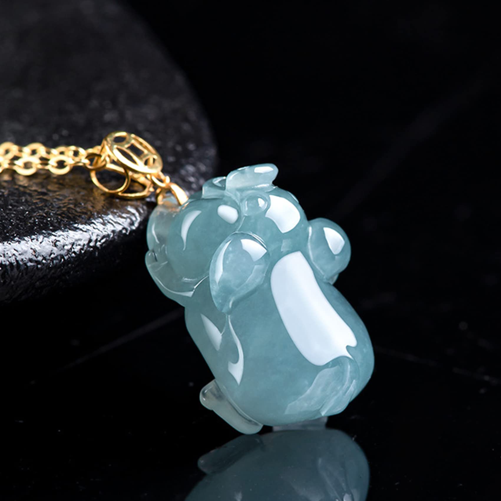 collana Ciondolo Maiale Zodiaco Smeraldo Naturale Feng Shui Ricchezza Monete Antiche Cinesi Signore Collana Portafortuna Talismano Prosperità Denaro Buona Fortuna Amicizia Regalo Giorno Laurea 2022 Nu