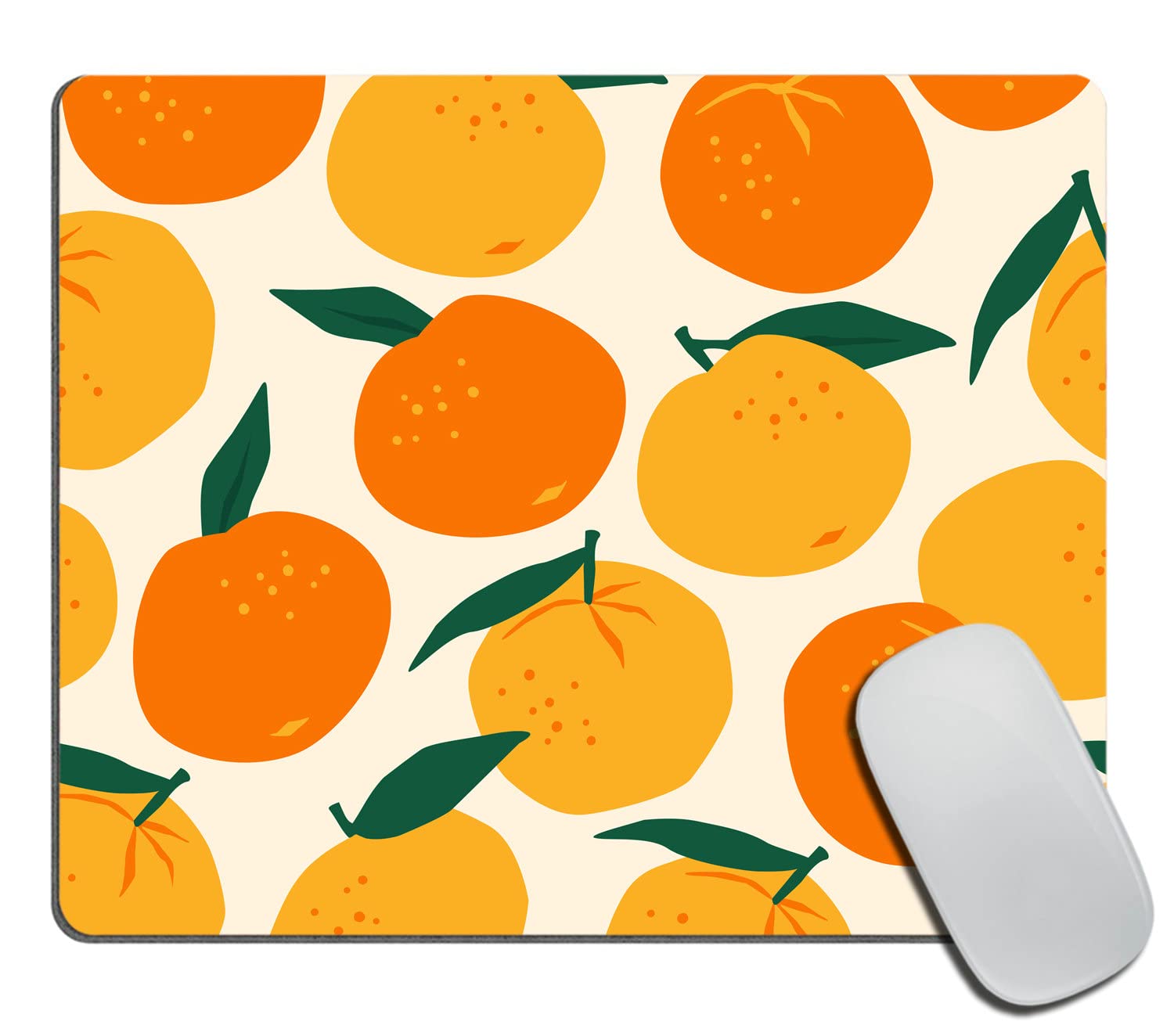 Mouse Pad Oranges Mousepad Pink Office Decor for Women Desk Accessories Lemons Summer Fruits Mousepad Gift for Coworker Boss 9.5"x7.9"x0.12" Inch