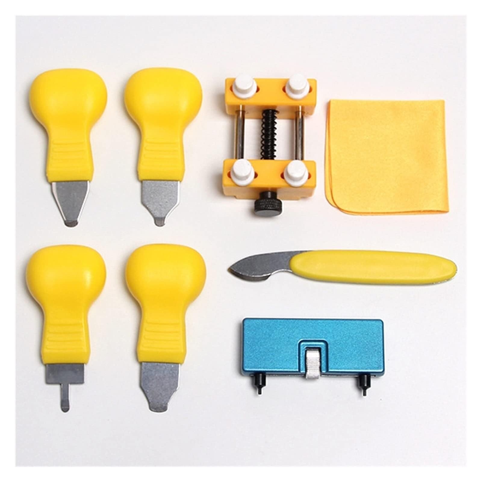 Kit di strumenti for la sostituzione della batteria dell'orologio, strumento for la rimozione del fondello dell'orologio con apricassa e strumento di rimozione del fondello for la riparazion