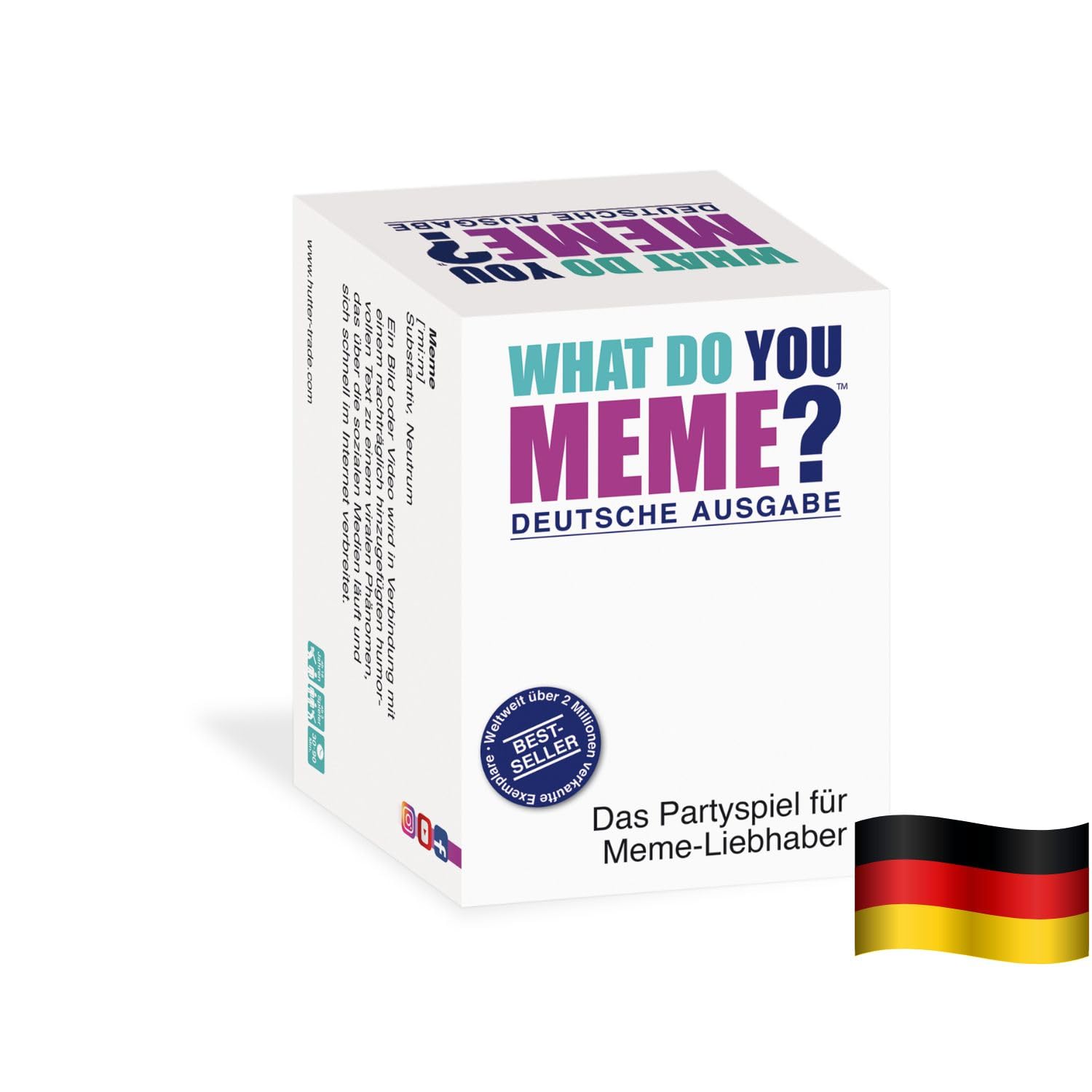 HUCH! | What Do You Meme Deutsch | Kartenspiele für Erwachsene | Partyspiele ab 18 | Meme Spiel | Kartenspiel & Gesellschaftsspiele | Deutsche Ausgabe | Ab 3 Spielern ab 18 Jahren