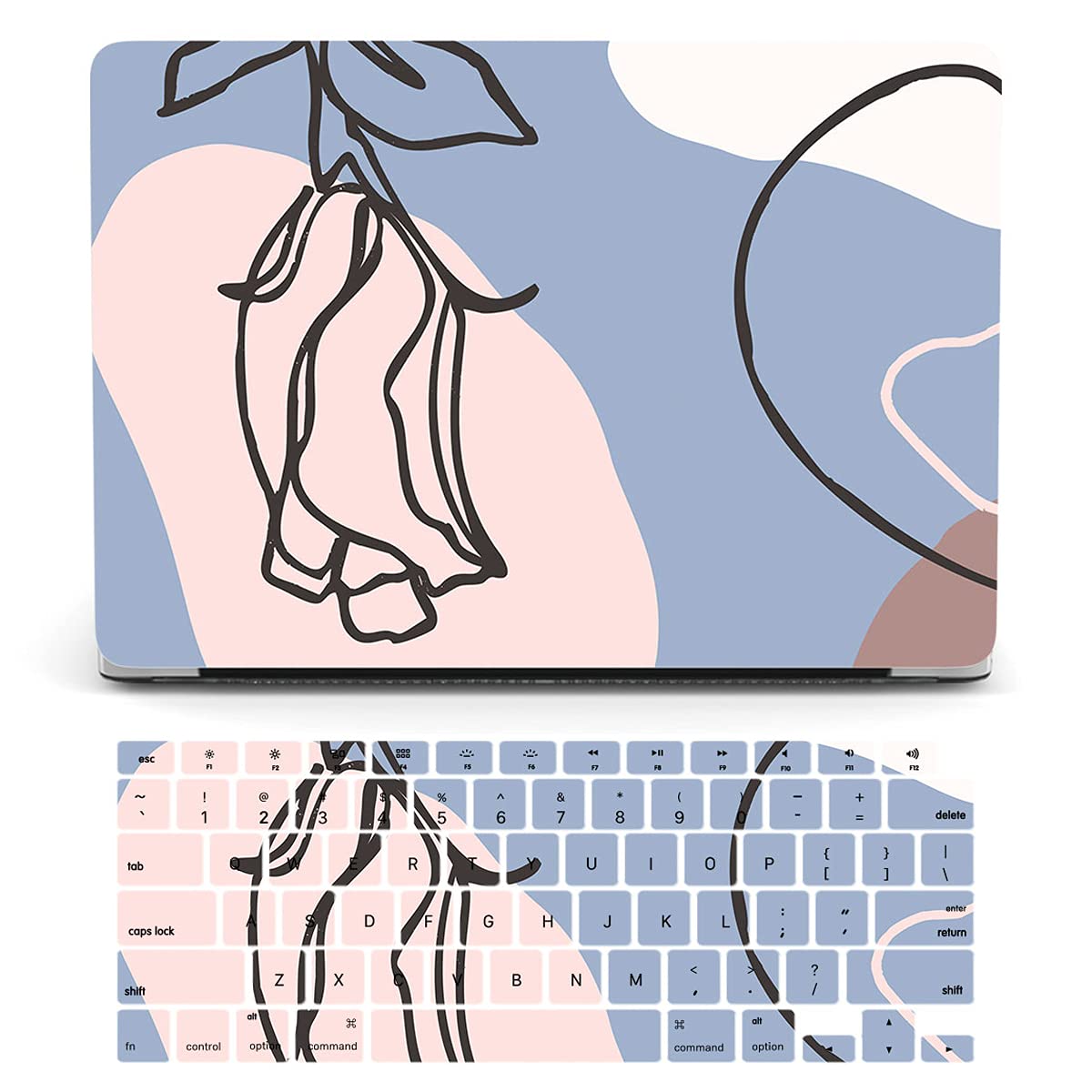 Case Compatible with MacBook Retina 12 Inch(Model A1534, Release 2017 2016 2015),Plastic Hard Shell Protective Cover & Keyboard Skin for MacBook 12