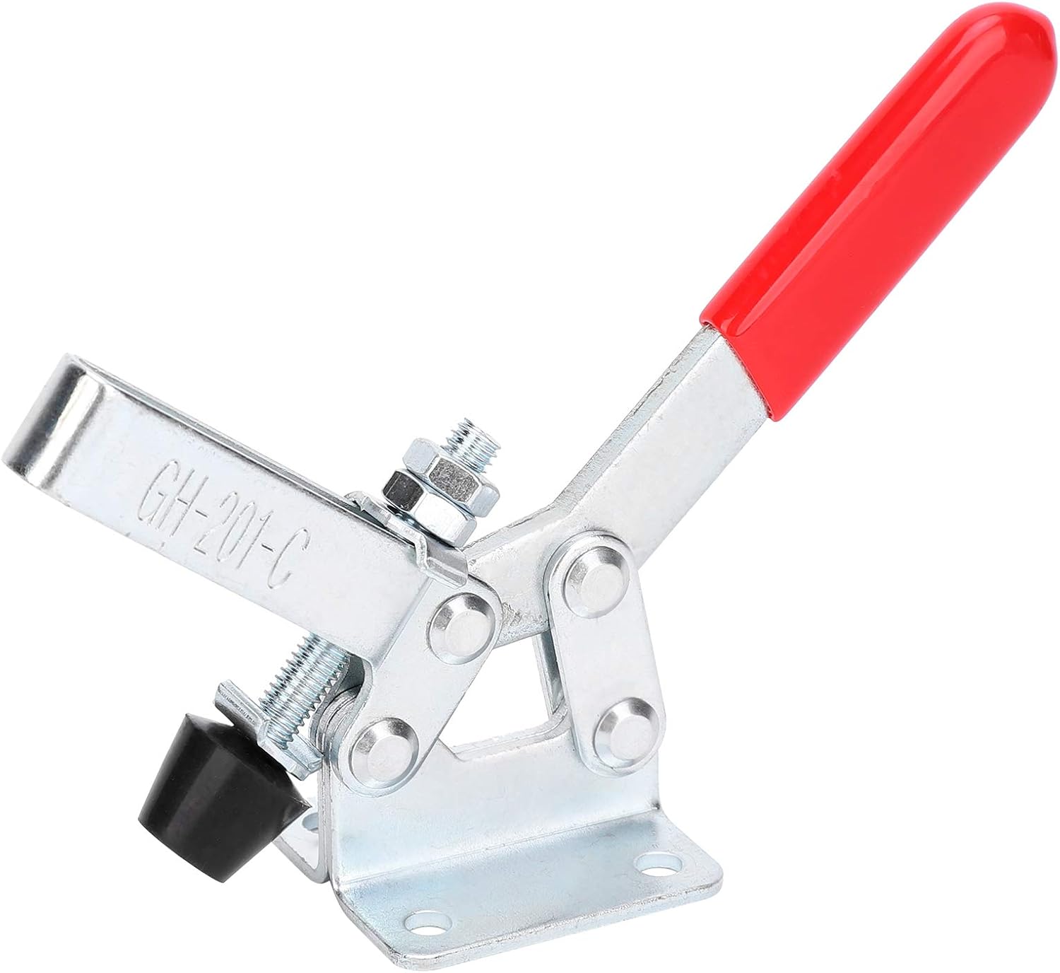 Professional Quick Clamp Heavy Duty Galvanized Fixture Tool With 182kg Clamping Force For Vehicle Manufacturing Welding Mechanical Assembly 5Pcs Set