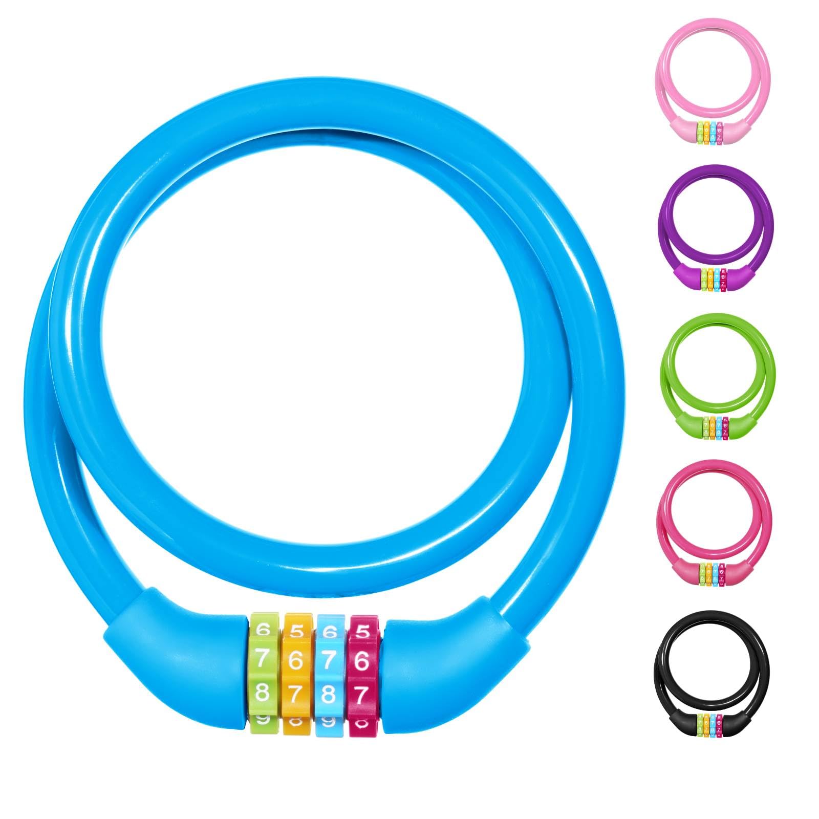 View 1 of [Locked] Ainiv Bike Lock Cable 25 inch