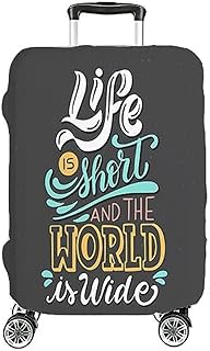 شنطة سفر فاخرة من الليكرا هوم برينت مقاس 45 XL تناسب ارتفاع الشنطة 71.88- 80.01 سم وعرض 48.26- 54.86 وعمق 28.96–83.82 متعددة الألوان 1