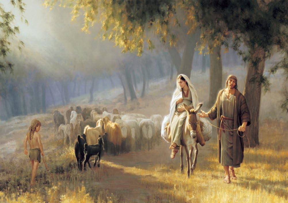 Get Custom Art Joseph Brickey - Road to Bethlehem, Poster Art Wall Decor - Size 18x24 Inches