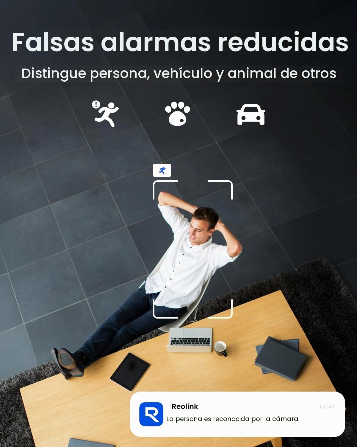 Reolink NVS4 - Grabadora de Video de Almacenamiento de Red PoE de 4 Canales de 16 MP y 6 TB