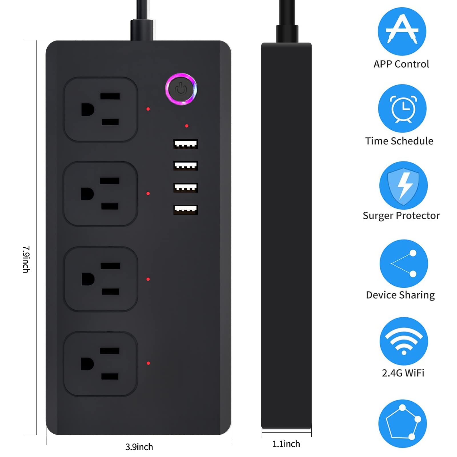 Câble USB Mini B Vers USB A – 1 Mètre, USB 2.0, Pour Charger Et Transférer Des Données