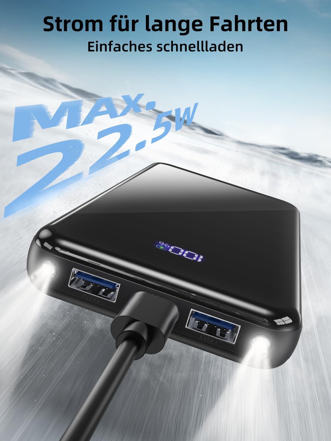 20000mAh Powerbank Mit LCD Display - PD22.5W Schnellladung