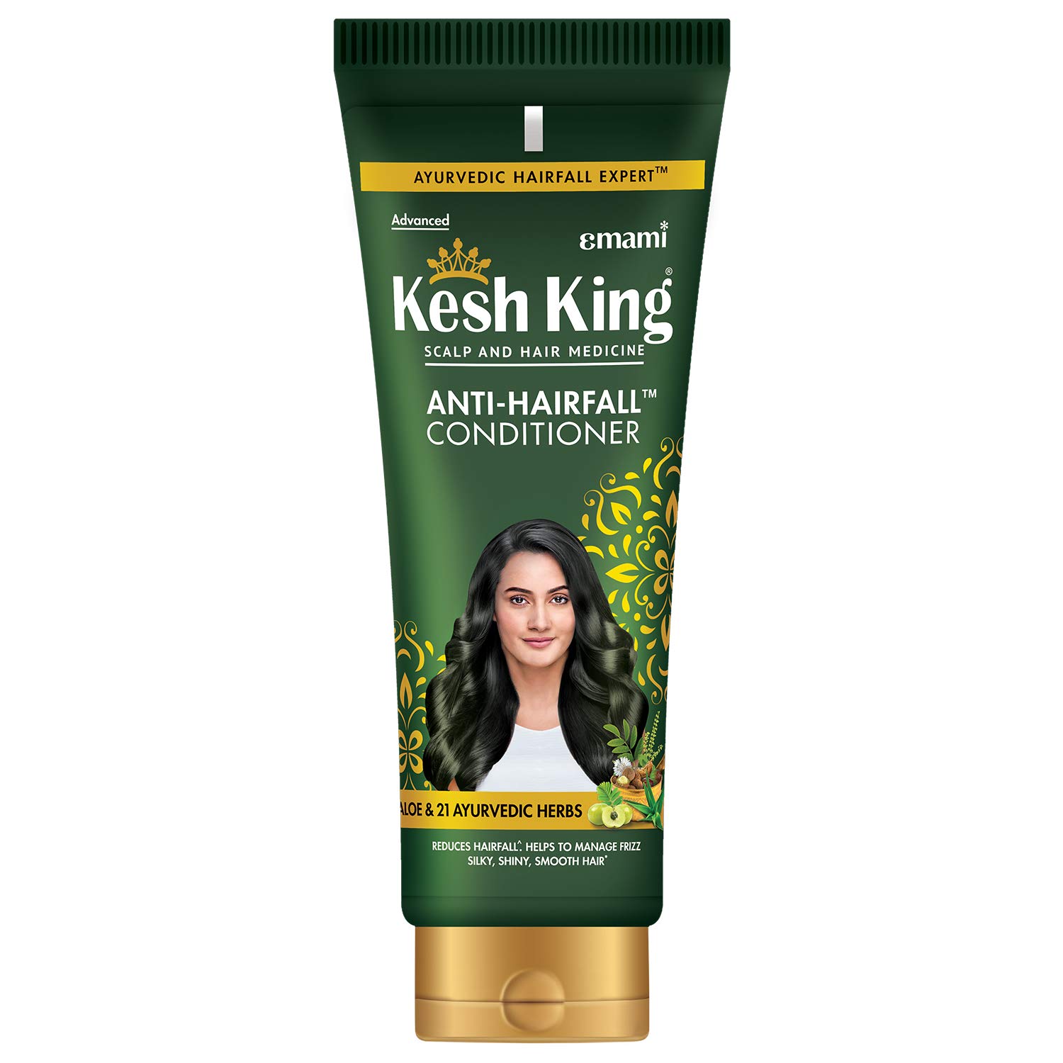 Kesh King Scalp and Hair Medicine Anti-Hairfall Conditioner, 200 ml & Kesh King Anti Hairfall Shampoo with Aloe and 21 Ayurvedic Herbs for Silky Shiny Smooth Hair, 340ml