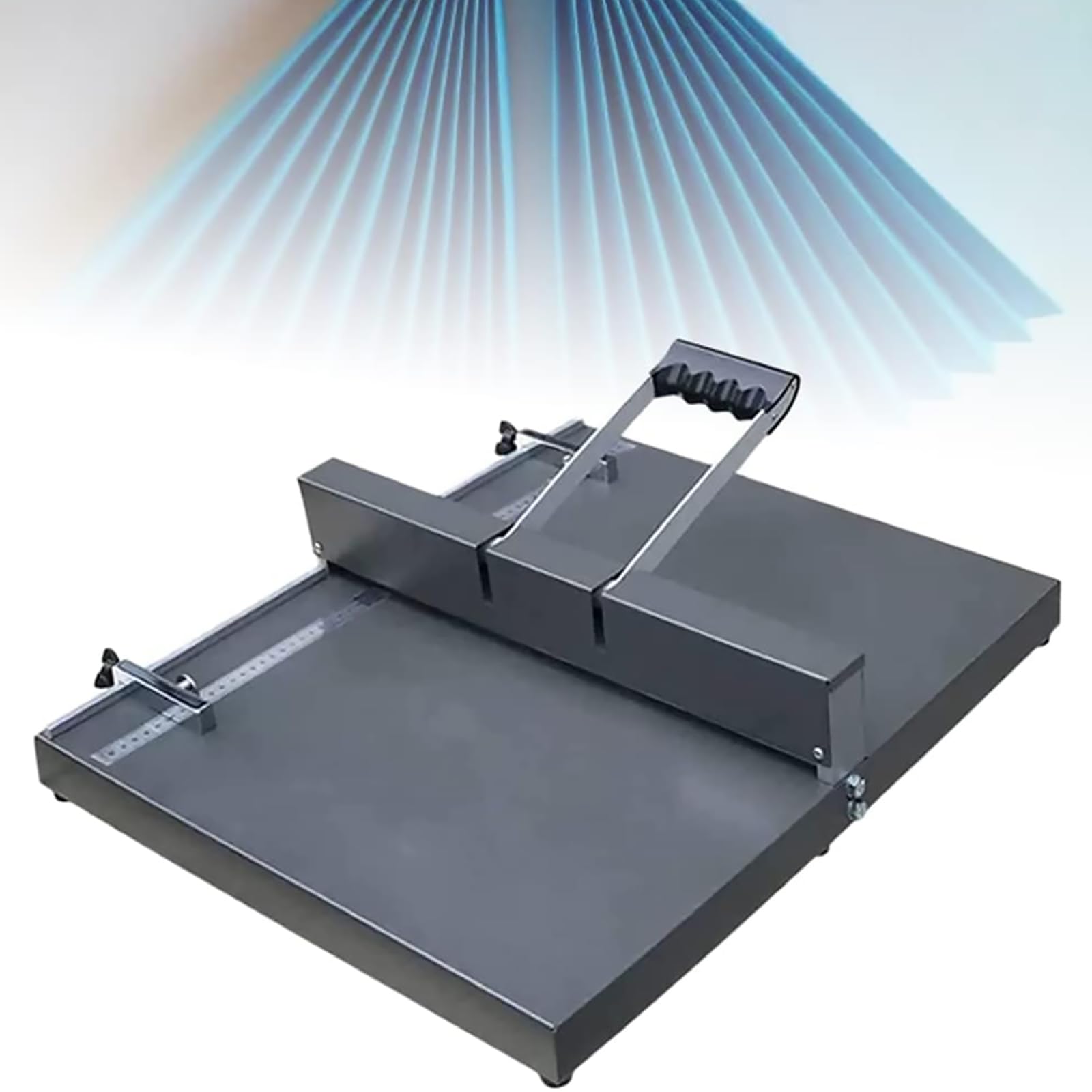 Hochleistungs-Handfalzmaschine – Papierfalt- und Rillwerkzeug für Grußkarten, Broschüren und Fotos – Tisch-Papierfalzmaschine aus Metall