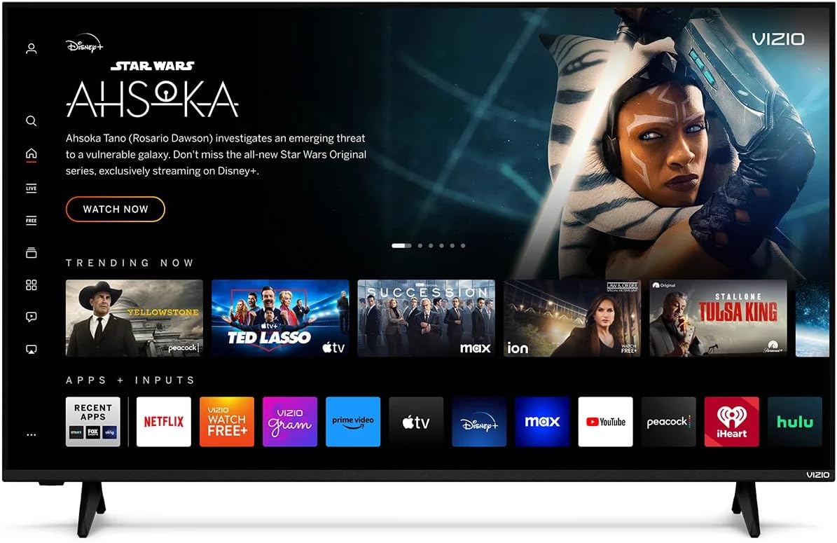 Smart TV 4K UHD de 50 pulgadas con Dolby Vision HDR HDR10+ HLG, LED de matriz completa, compatible con Bluetooth, DTS Virtual X, HDMI VRR, V-Gaming Engine e IQ Active (V4K50M-0807)