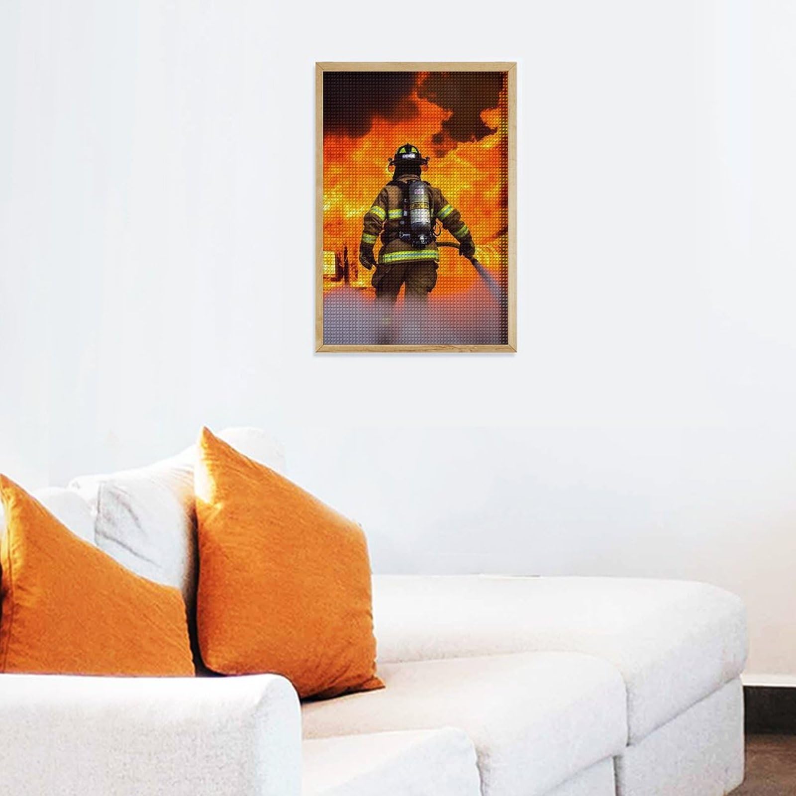 Amazon.com: Firefighter Fireman Flame Diamond Art Kits for Adults