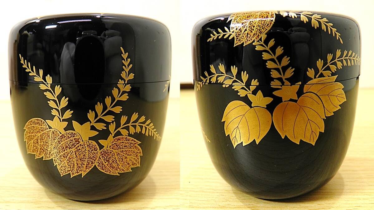 Amazon.co.jp: 茶道具点前道具塗師 松永松寛 造踊り桐蒔絵 大棗