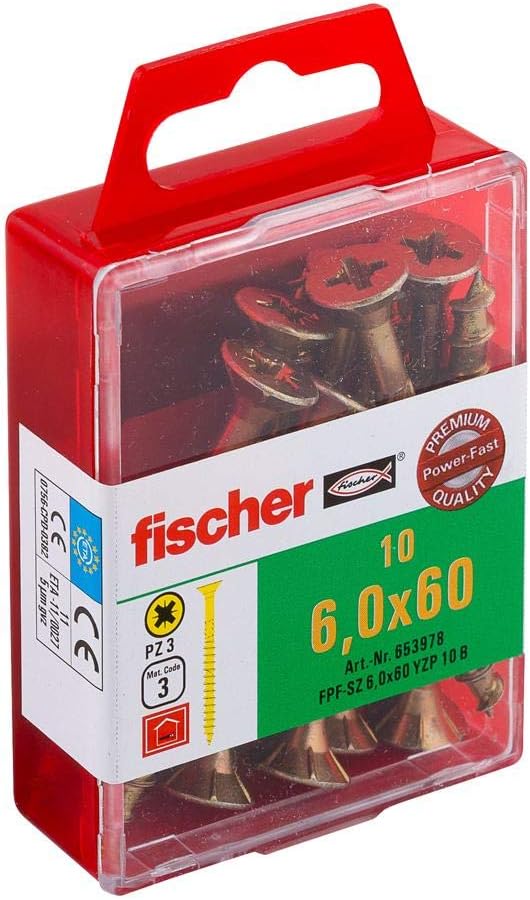 Fischer 653933 PowerFast I, Yellow, 3,5x25