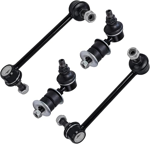 Miniatura 62 de Detroit Axle - 4 barras estabilizadoras para Jeep Grand Cherokee Commander 2005-2010 2006 2007 2008 2009 de repuesto delantero y trasero