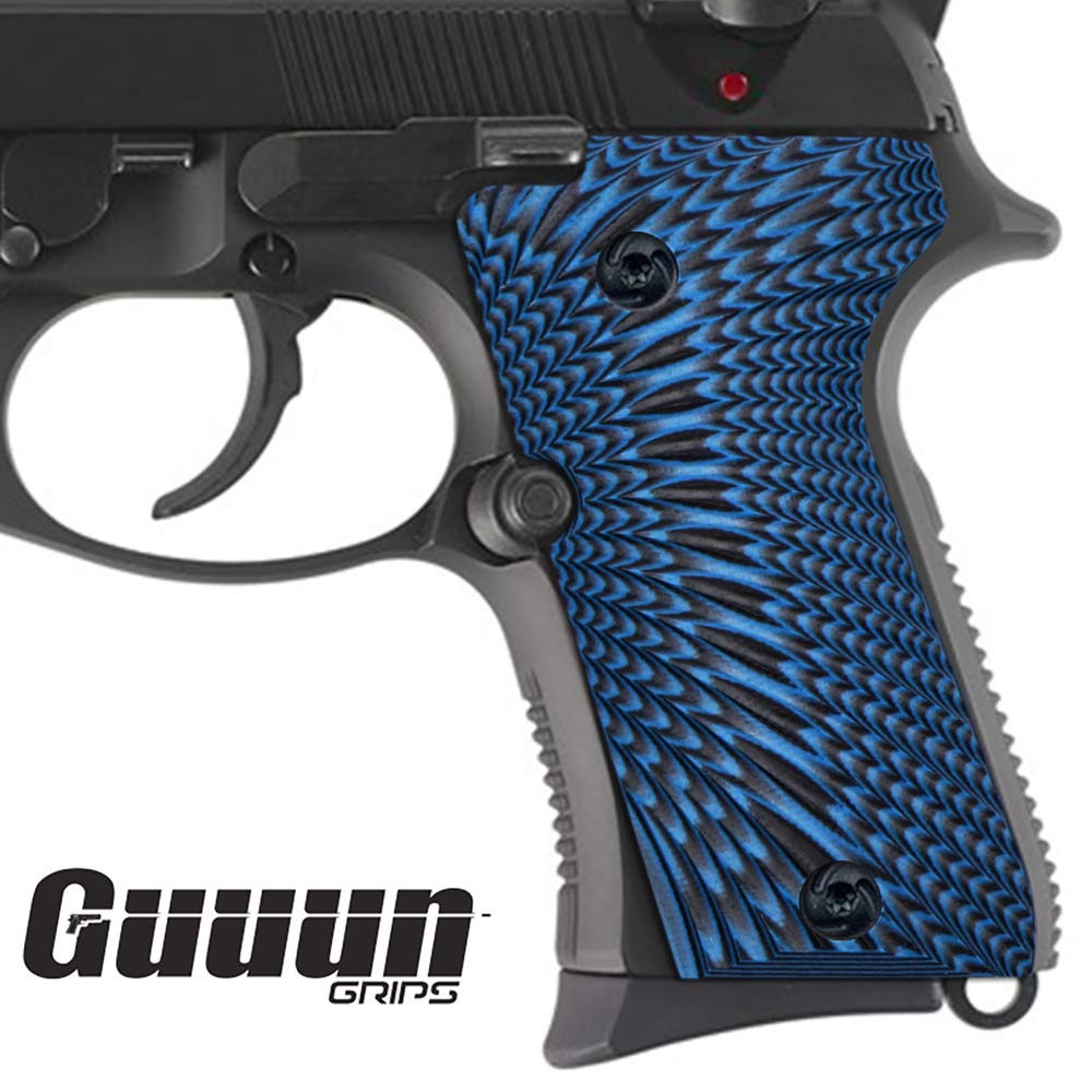 Guuun G10 Grips for Beretta 92/96 Compact, Tactical Sunburst Texture