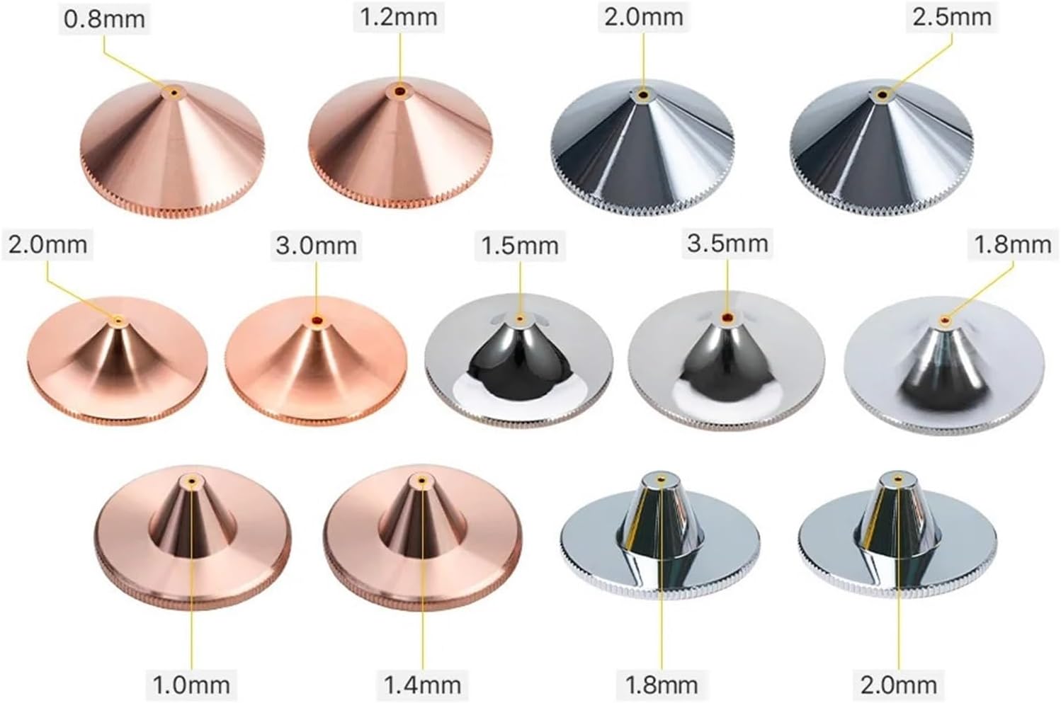 Raytools Dia.32mm H15 Caliber 0.8-6.0 Single/Double Layers Welding Laser Nozzles 1Pcs
