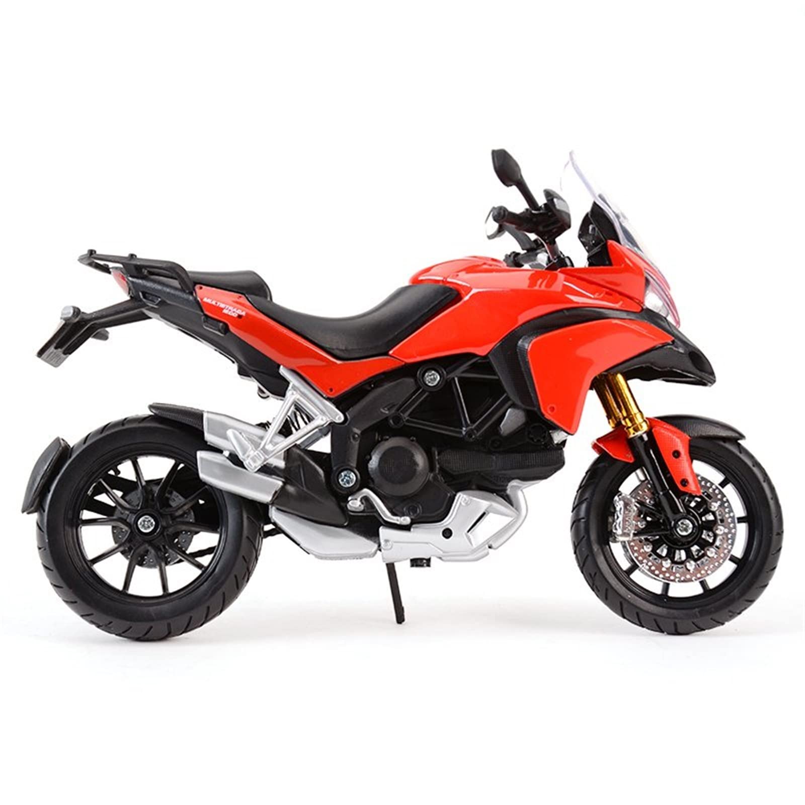 per Ducati Multistrada 1200S 1:12 Modello di Auto Pressofusa Rossa in Lega di Simulazione Auto da Collezione Hobby Modello di Moto Regalo Ornamento Modelli di Moto