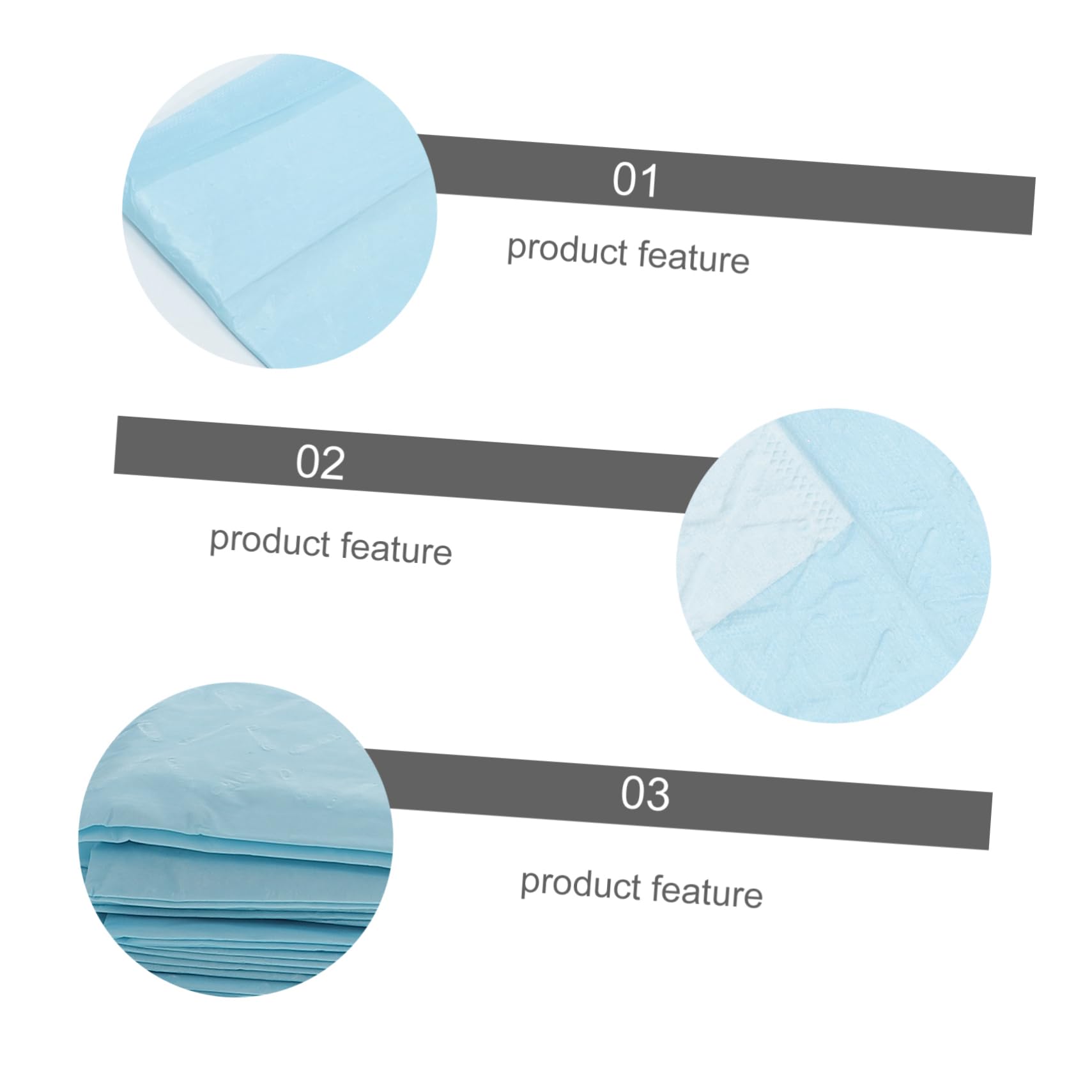 TOVINANNA 20 Pack Large Absorbent Nursing Pads Washable Pads Non-Woven 45x60cm Perfect for Home Care Use