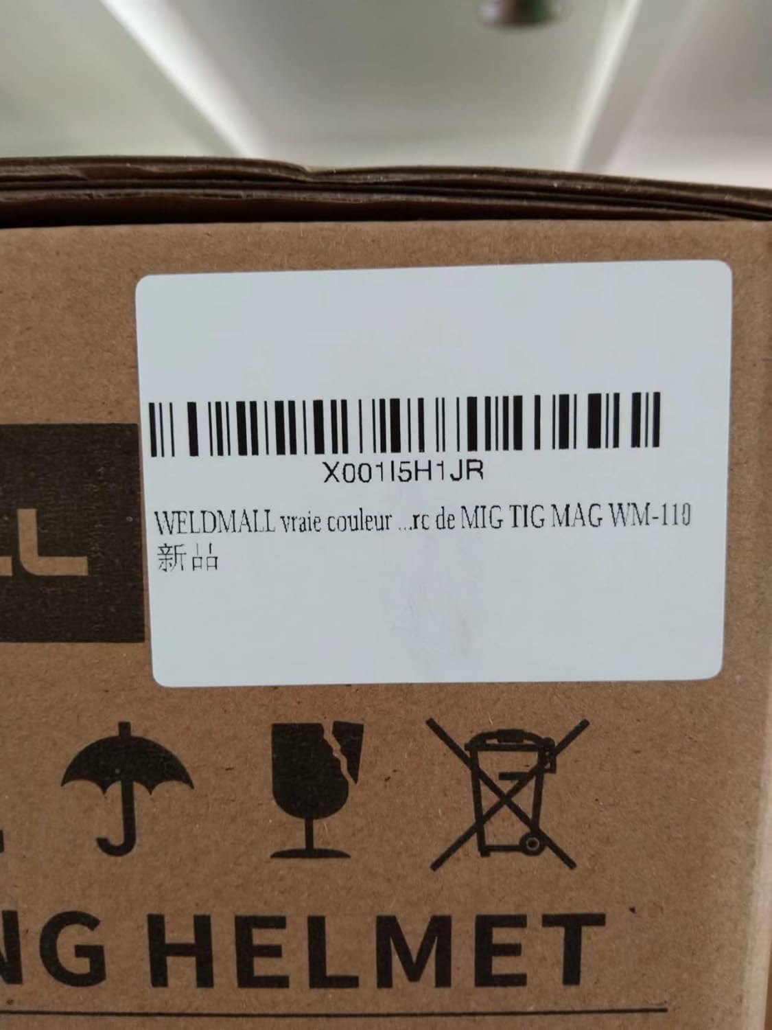 Product description for a welding helmet