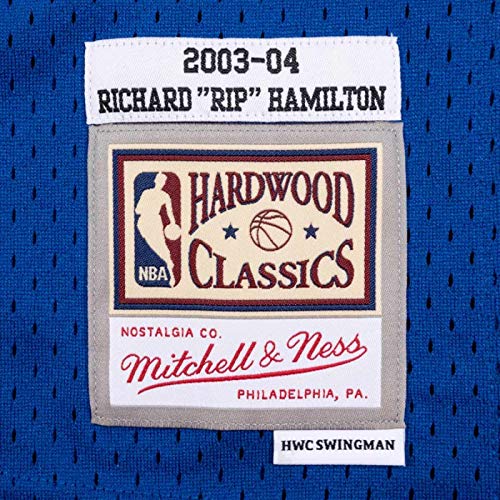 Mitchell & Ness Rip Hamilton #32 Detroit Pistons 2003-04 Swingman NBA Maglia Blu