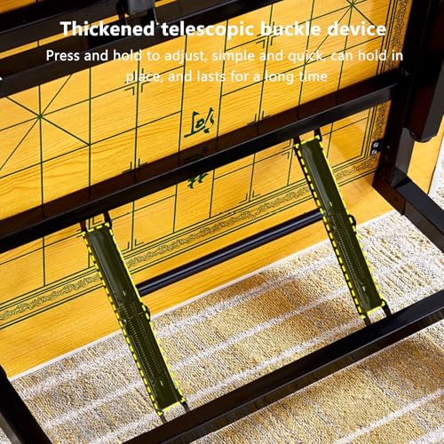 Mesa G plegable de 31.4 pulgadas, mesa de póquer portátil con parte superior de alfombra suave, diseño plegable para la noche G familiar, patas de metal resistentes
