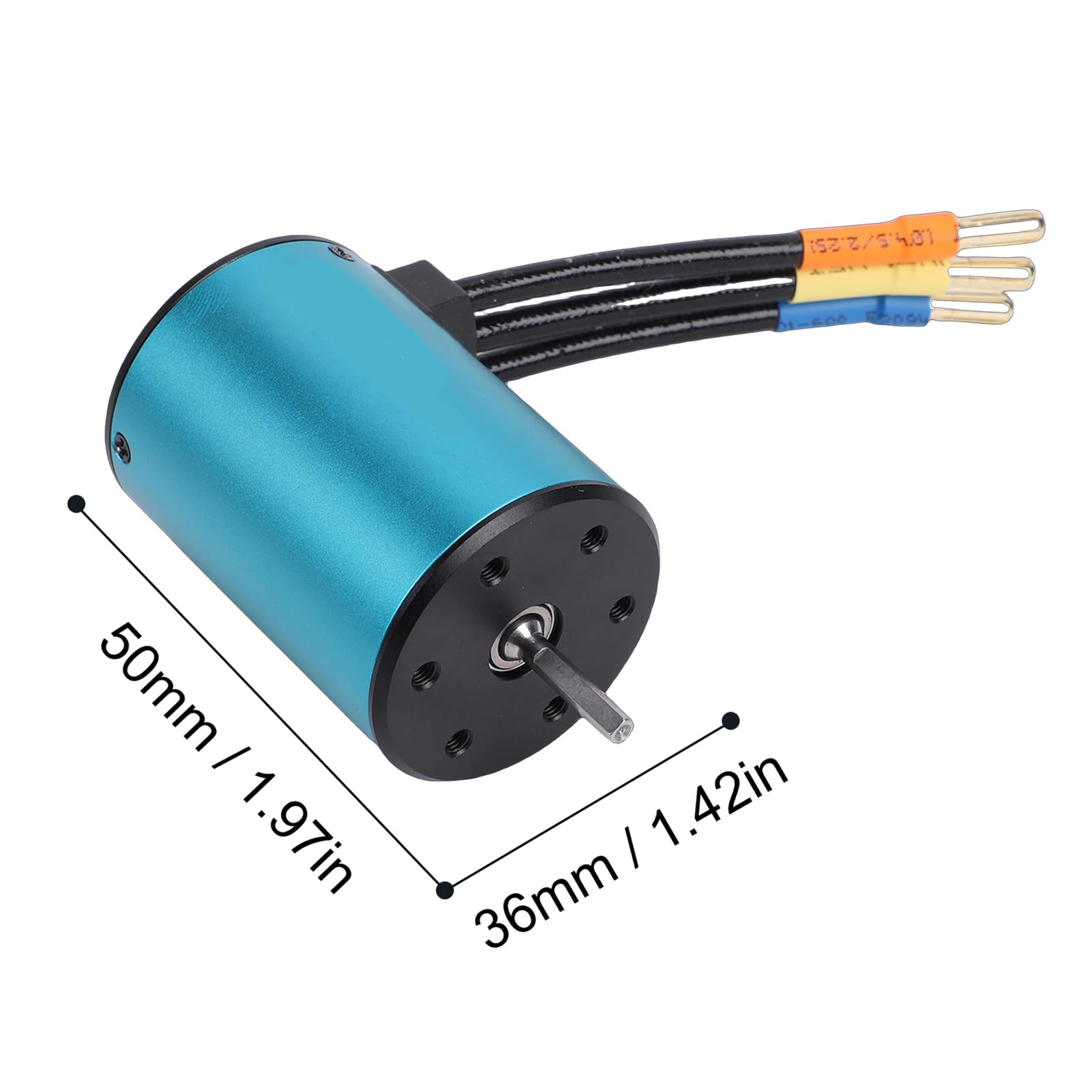Dilwe Motor sin Escobillas RC, Motor de 4 de Alta Potencia de 900 W con Carcasa de Aluminio para Actualización de Coches, Camiones y Buggy RC a Escala 1/10 (4000KV)