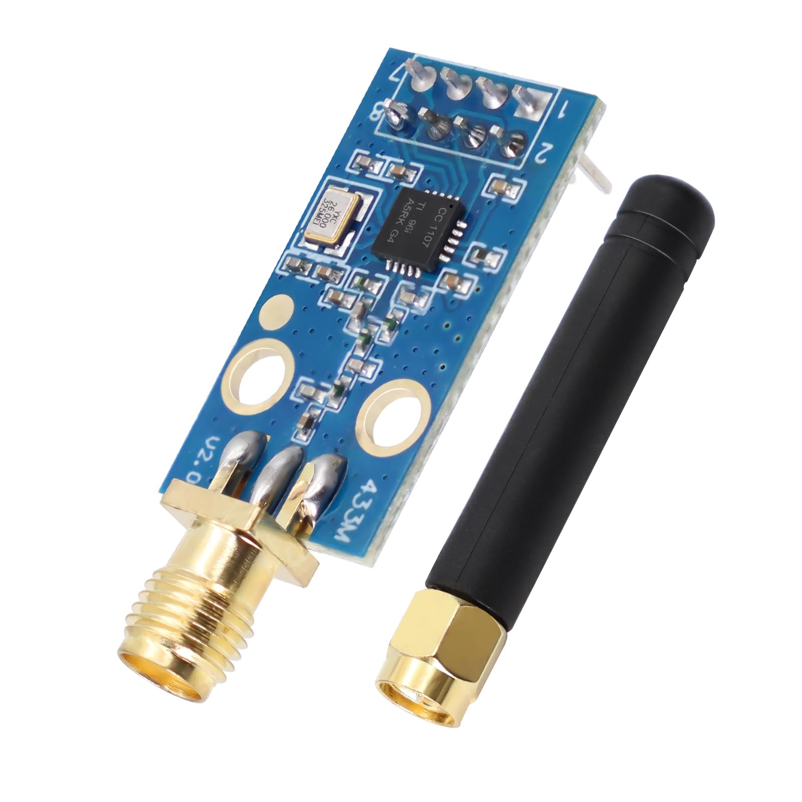 CC1101 Modulo Wireless 433MHz SMA Antenna Connector 1.9-3.6V DC Arduino Compatible