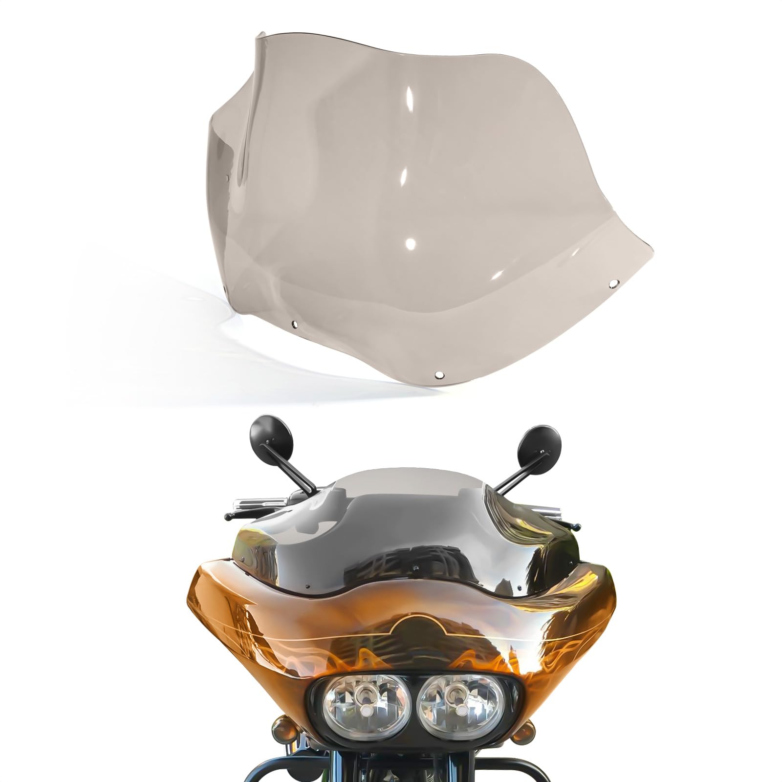 n.o様   DHD Performance Glass   M Amazon.com: Bravema 13 inch Windshield Motorcycle Windscreen