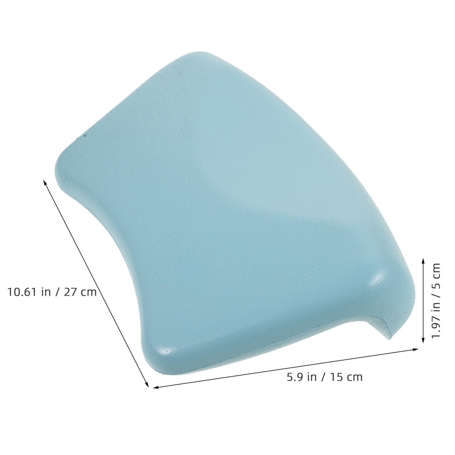 Almohada de Bañera de PU para SPA en Casa, 1 Unidad, Tamaño Compacto, Soporte Ergonómico para Cuello y Espalda, Color Azul Claro, Cojín Relajante para Adulto, Adecuado