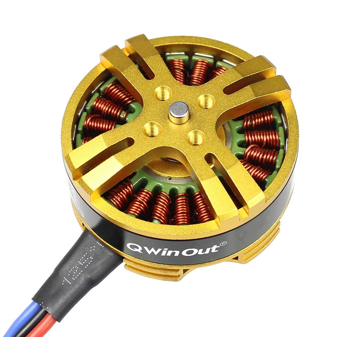 QWinOut 4108 580KV Multiaxial Brushless Motor 3-6S Multi Rotor Disc Brushless Motor Pull-2000g for RC DIY Quadcopters Multicopters Drone, Tarot FY690S 680PRO (6 Pcs)